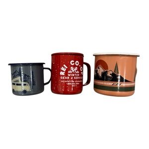 REI Set of Three Camping Mugs Variety of Sizes